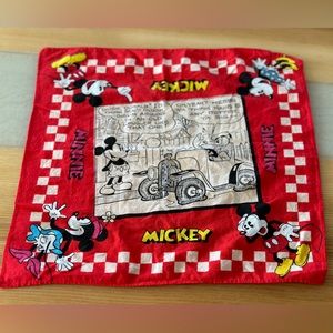 Vintage Mickey & Minnie Mouse Disney handkerchief